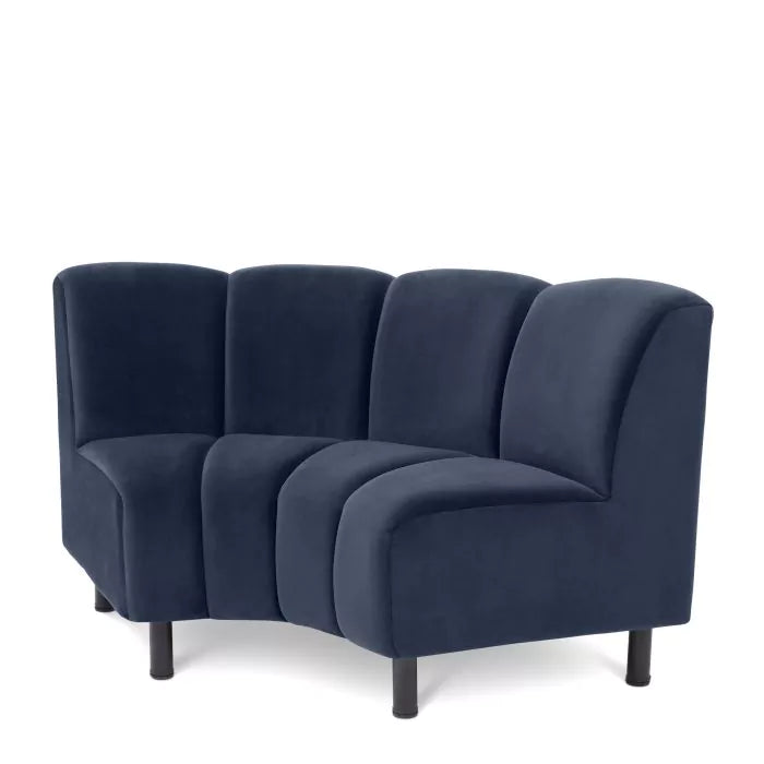Modul Canapea Hillman Savona Midnight Blue Velvet 113626, Eichholtz